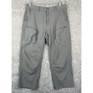 Mountain Khakis Pants Men's Size 36 Chino Zipper Fly Gray Hiking Outdoor